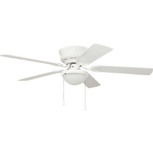Home Impressions 52 In. White Ceiling Fan with Light Kit